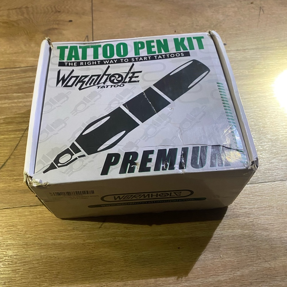 Flash Tattoo Pen Kit - black and red